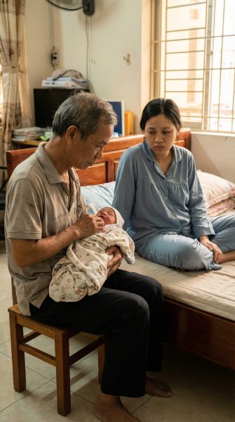 Ngày mẹ chồng xách vali đi du lịch dài ngày, bà không quên dặn bố chồng ở nhà “chăm sóc con dâu đang ở cữ cho cẩn thận