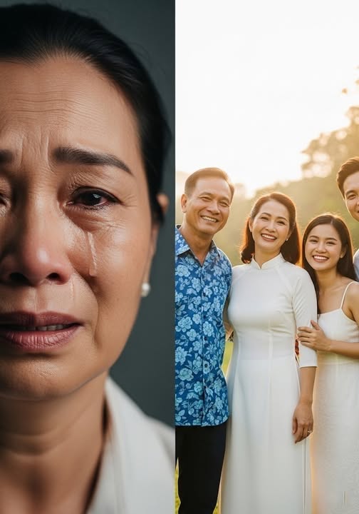 Chồng đã mất 15 năm sau, một lần bà nhìn thấy ông đi nghỉ ở Sầm Sơn cùng gia đình mới của ông, sự thật được h-é l-ộ