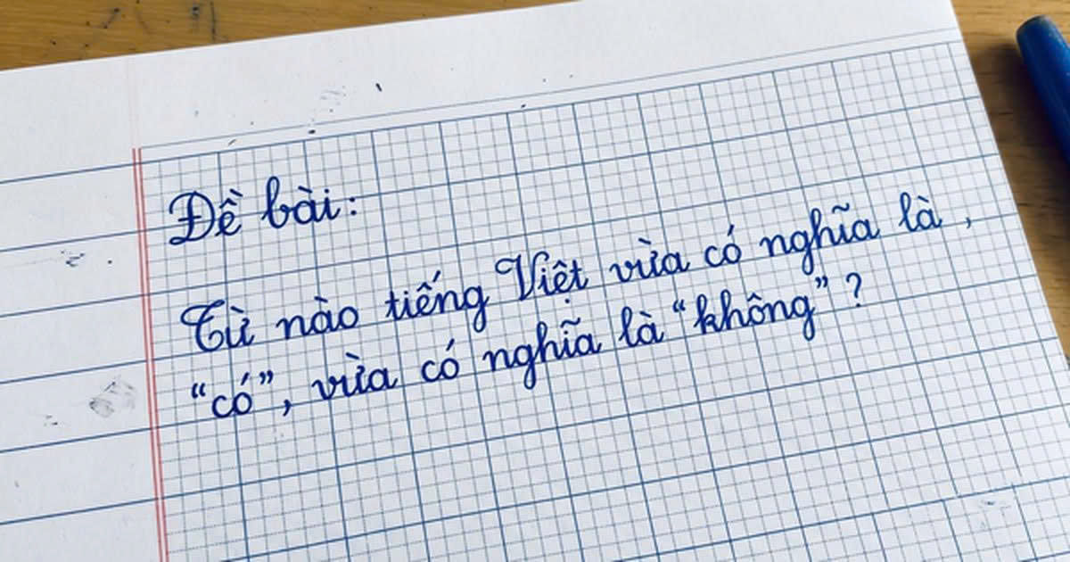 Tɾong tiếng Việt có một từ vừɑ ʟà có vừɑ ʟà không Đṓ bạn biḗt từ tiḗng Việt nào có nghĩa thú vị vậy?
